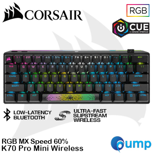 Corsair K70 Pro Mini Wireless RGB 60% Mechanical Gaming Keyboard - MX Speed/Black