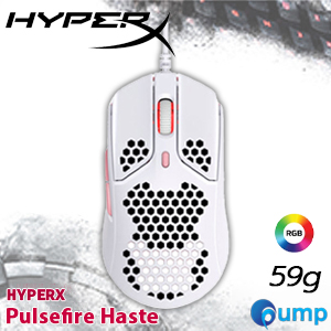 HyperX Pulsefire Haste Lightweight Gaming Mouse - White/Pink