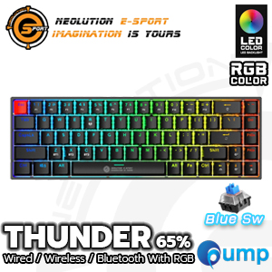 Neolution E-Sport Thunder 65% Gaming Keyboard - Blue Sw