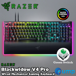 Razer Blackwidow V4 Pro Wired Mechanical Gaming Keyboard - Green Switch - US