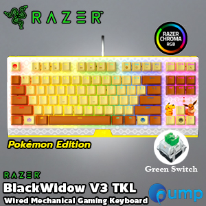 Razer BlackWidow V3 Tenkeyless Pokémon Edition Mechanical Gaming Keyboard - Green Switch 