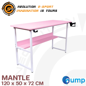 Neolution E-Sport MANTLE Gaming Desk - White / Pink