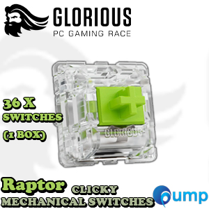 Glorious Raptor Clicky Mechanical Switches (Lubed) - 36X