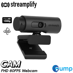 Streamplify Cam FHD1080P/60FPS , Auto Focus , Wide Screen, 360 Swivel