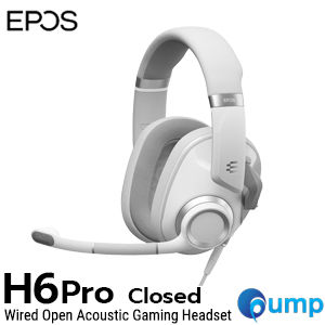 EPOS H6PRO Closed Wired Acoustic Gaming Headset - White
