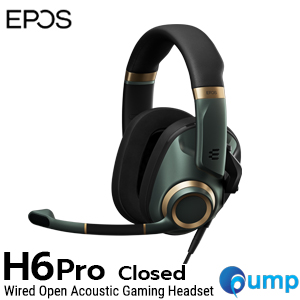 EPOS H6PRO Closed Wired Acoustic Gaming Headset - Green
