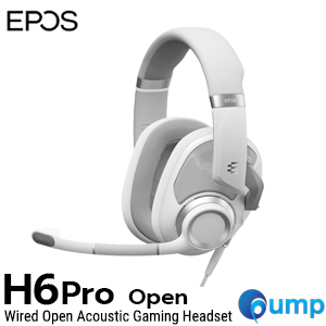 EPOS H6PRO Open Wired Open Acoustic Gaming Headset - White