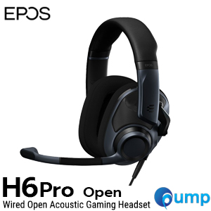 EPOS H6PRO Open Wired Acoustic Gaming Headset - Serbring Black