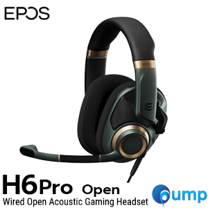EPOS H6PRO Open Wired Open Acoustic Gaming Headset - Green