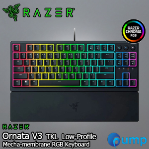 Razer Ornata V3 TKL Low Profile Mecha-Membrane Gaming Keyboard - with Razer Chroma™ RGB - TH