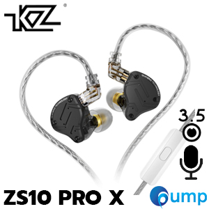 KZ ZS10 Pro X - In-Ear Monitors - 3.5mm With MIC - Black