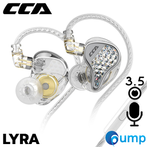 CCA LYRA - In-Ear Monitors - 3.5mm With MIC - Silver