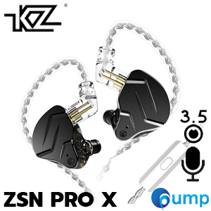 KZ ZSN PRO X - In-Ear Monitors - 3.5mm With MIC - Black