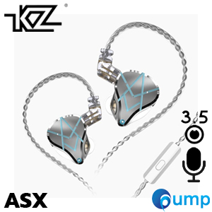 KZ ASX - In-Ear Monitors - 3.5mm With MIC - Silver