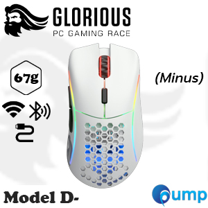 Glorious Model D- (Minus) Wireless Gaming Mouse - Matte White