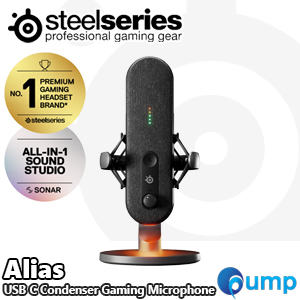 Steelseries Alias USC C Condenser Gaming Microphone - Black
