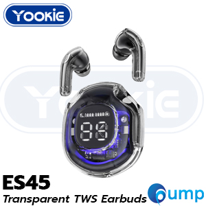 Yookie ES45 Transparent True Wireless Earbuds - Black