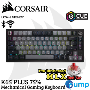 Corsair K65 Plus Wireless 75% RGB Mechanical Gaming Keyboard - MLX Red Sw