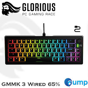 Glorious GMMK 3 65% Prebuilt Wired Keyboard - US - Black