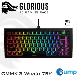 Glorious GMMK 3 75% Prebuilt Wired Keyboard - US - Black