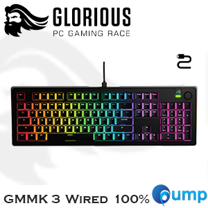 Glorious GMMK 3 100% Prebuilt Wired Keyboard - US - Black