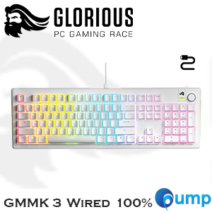 Glorious GMMK 3 100% Prebuilt Wired Keyboard - US - White