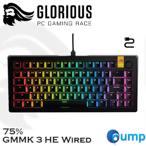 Glorious GMMK 3 HE 75% Prebuilt Wired Keyboard - US - Black