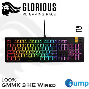 Glorious GMMK 3 HE 100% Prebuilt Wired Keyboard - US - Black