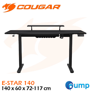 Cougar E-Star 140 Adjustable Gaming Desk - Black