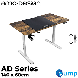 Amo Design AD Series Adjustable Desk - White Antique Wood - 1.4m - โต๊ะปรับระดับไฟฟ้า 1 มอเตอร์