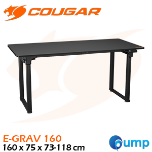 Cougar E-Grav 160 Adjustable Gaming Desk - Black