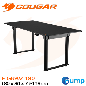 Cougar E-Grav 180 Adjustable Gaming Desk - Black