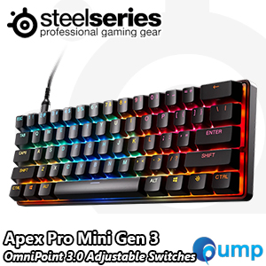 Steelseries Apex Pro Mini Wired Omnipoint Mechanical Gaming Keyboard - US - Gen 3