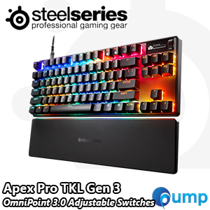 Steelseries Apex Pro TKL Wired Omnipoint Mechanical Gaming Keyboard - Black - US - Gen 3