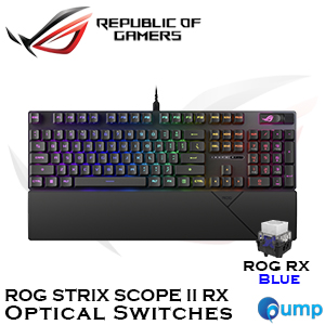 ASUS ROG Strix Scope II RX Wired Gaming Keyboard - Blue Sw