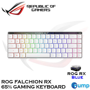 ASUS ROG Falchion RX Low Profile Gaming Keyboard - Blue SW - 90MP03ED-BKLA10