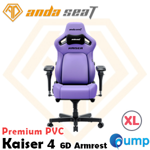  Anda Seat Kaiser 4 Series 6D Arm Rest Premium Gaming Chair - Size XL (Zen Purple)