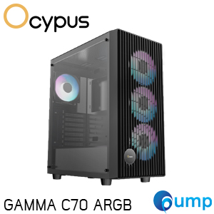 OCYPUS GAMMA C70 ARGB - BLACK (COMPUTER CASE / เคสคอมพิวเตอร์)
