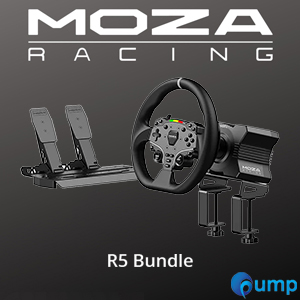 Moza Racing R5 Bundle (RS20) ชุดจอยพวงมาลัย Direct Drive แรงบิด 5.5Nm ครบชุดพร้อมแป้นเหยียบ