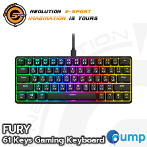 Neolution E-Sport FURY RGB Mechanical Gaming Keyboard 61 Keys - Red Switch