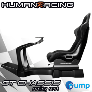 HumanRacing GT Chassis Non-Seat (Black) + Seat Add-On Racing Seat - Black