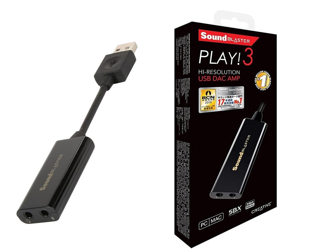 ขาย Creative Sound Blaster Play 3 External Usb Sound Adapter For Windows Mac ราคา 990 00 บาท ขาย Creative Sound Blaster Play 3 External Usb Sound Adapter For Windows Mac ราคา 990 00 บาท